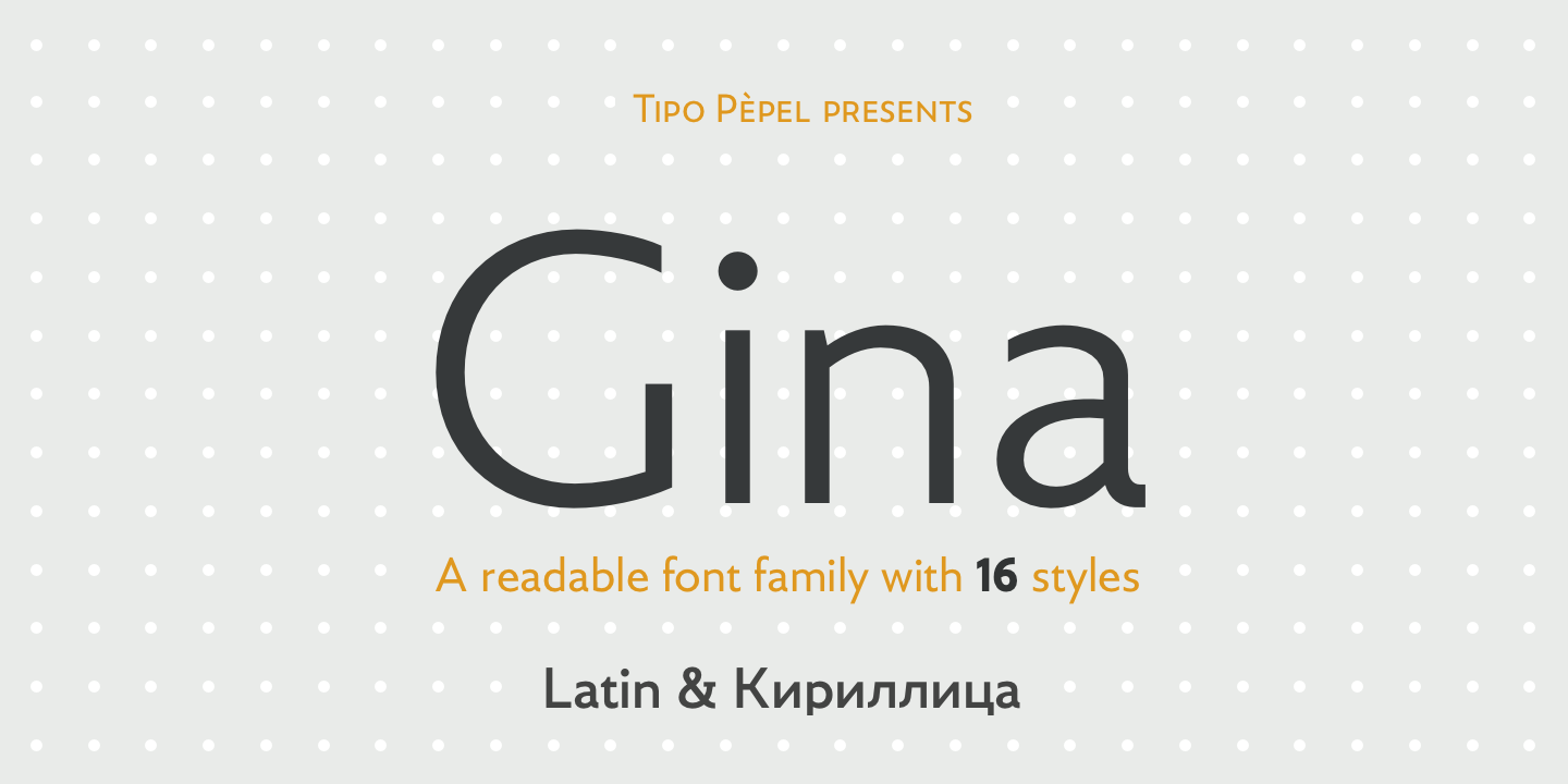 Example font Gina #1